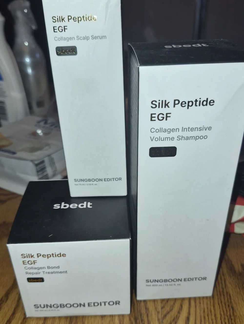 Sungboon Editor Silk Peptide EGF Collagen Hair Set - Nwt